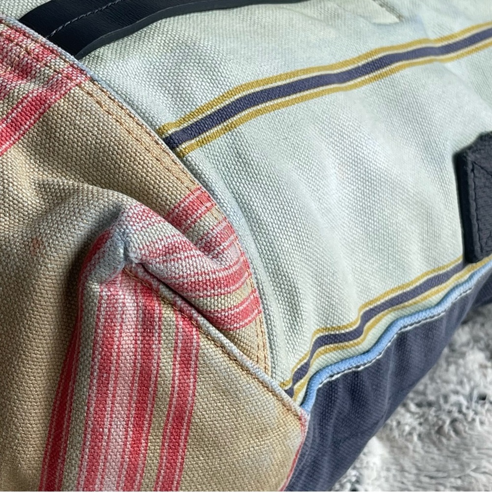 Paul Smith Navy and Tan Striped  Bag - Picture 12 of 15